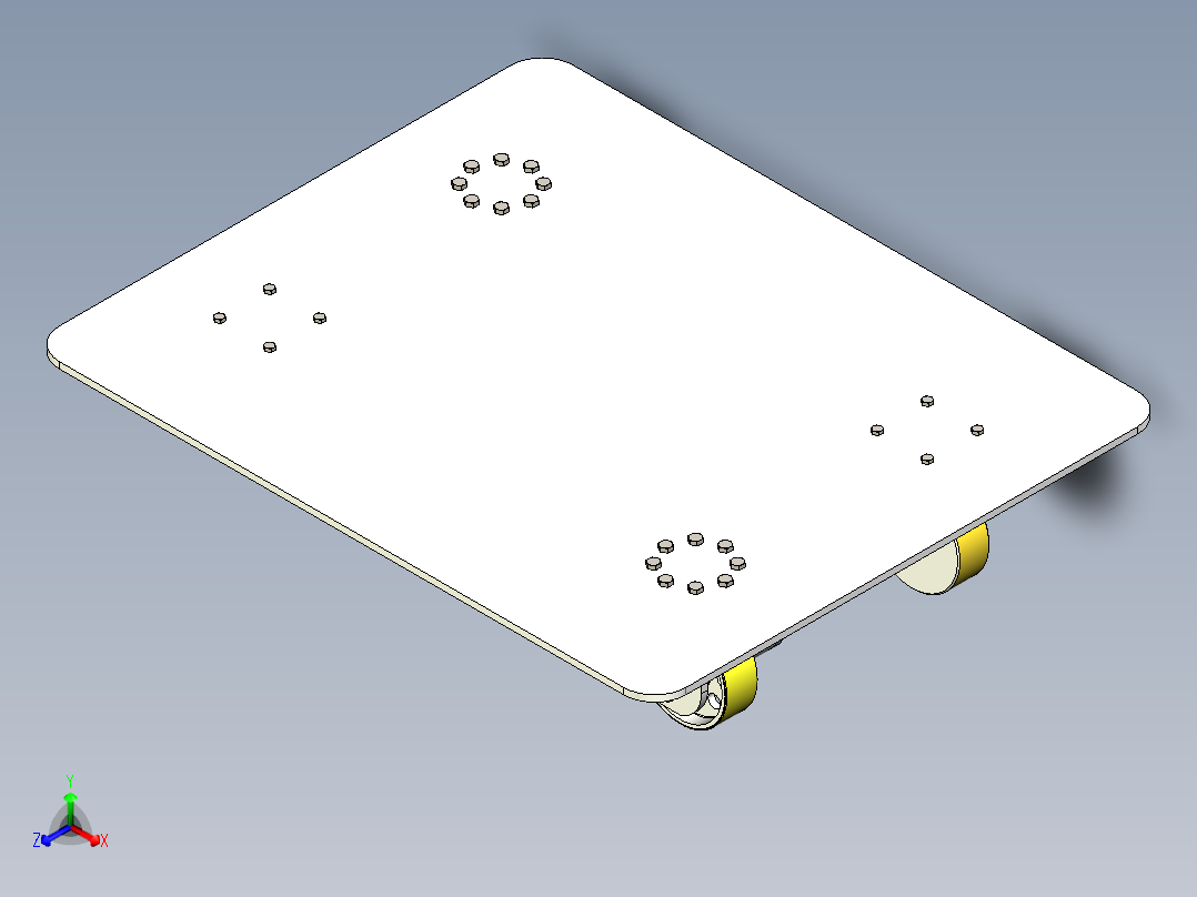 AGV全向舵轮正等轴测图
