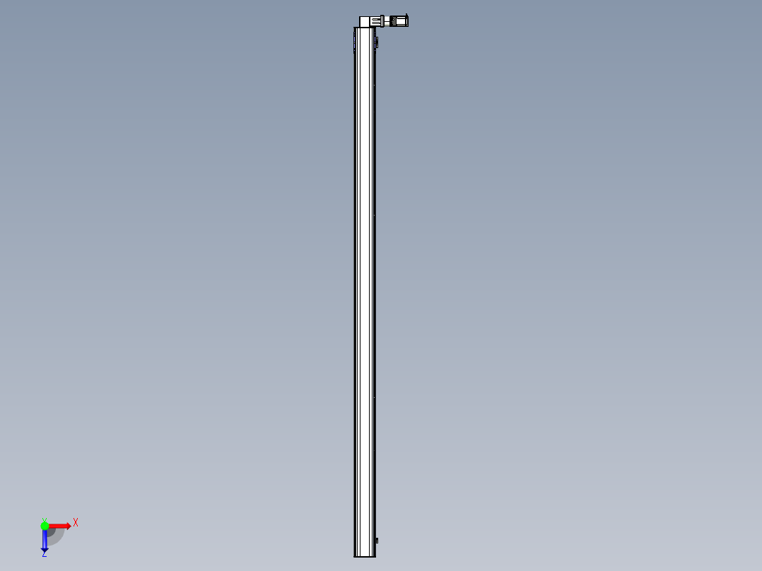 同步带滑台-半封闭B17-L100-S3800-R-P75-D3-N3俯视图