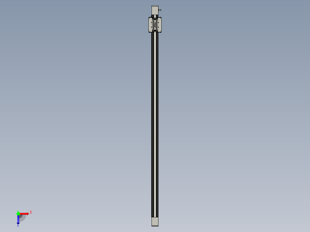 威洛博直线电机模组EB6-L140-S1600-光轴俯视图