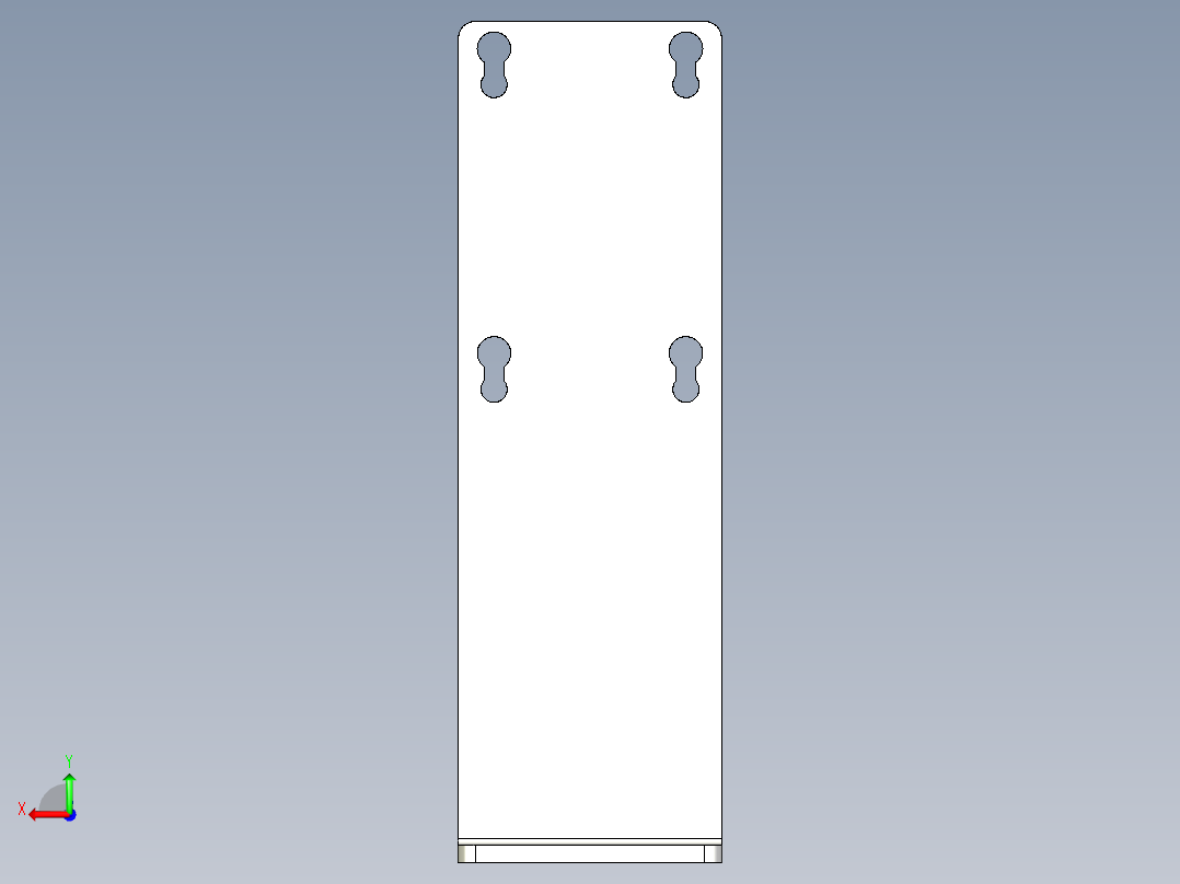 基恩士PZ-B83_kc图纸模型后视图