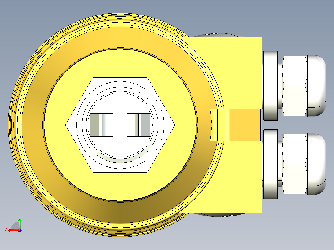 超声波设备H-125mm-4.92in-SS-PBT-ENCLOSURE-1-SPDT-RELAY-BSP-THREAD后视图
