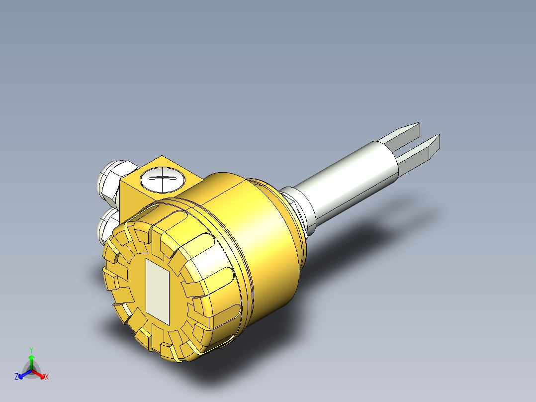 超声波设备H-125mm-4.92in-SS-PBT-ENCLOSURE-1-SPDT-RELAY-BSP-THREAD正等轴测图