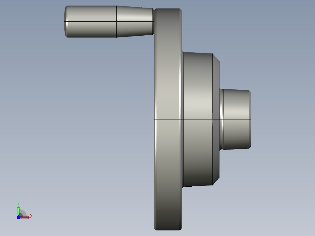手輪(安裝重力指示器用)SHK-3D多系列多零件图纸模型前视图