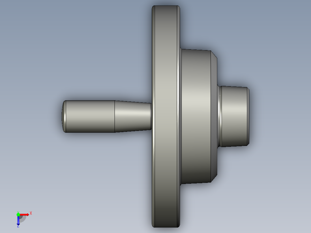 手輪(安裝重力指示器用)SHK-3D多系列多零件图纸模型俯视图