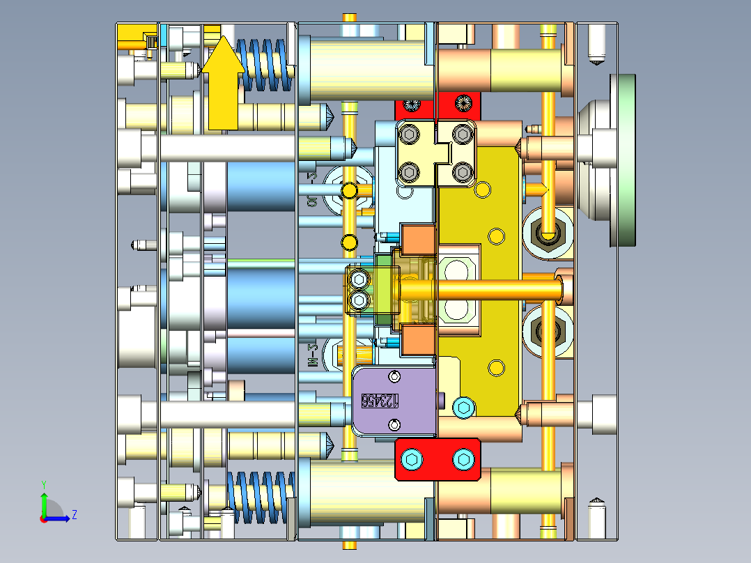 化妆品塑胶模具左视图