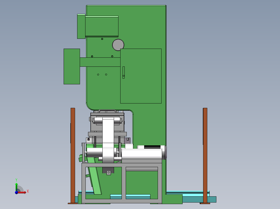 换热器翅片压力机sw16前视图