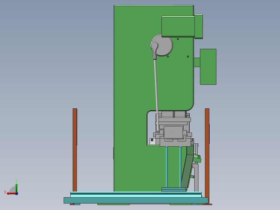 换热器翅片压力机sw16后视图
