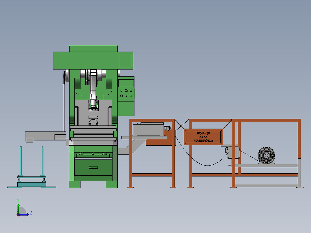 换热器翅片压力机sw16左视图