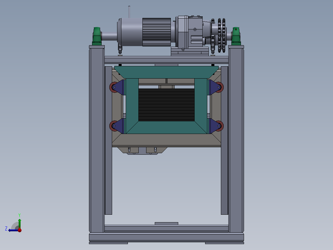 顶升移栽升降机 sw17可编辑右视图