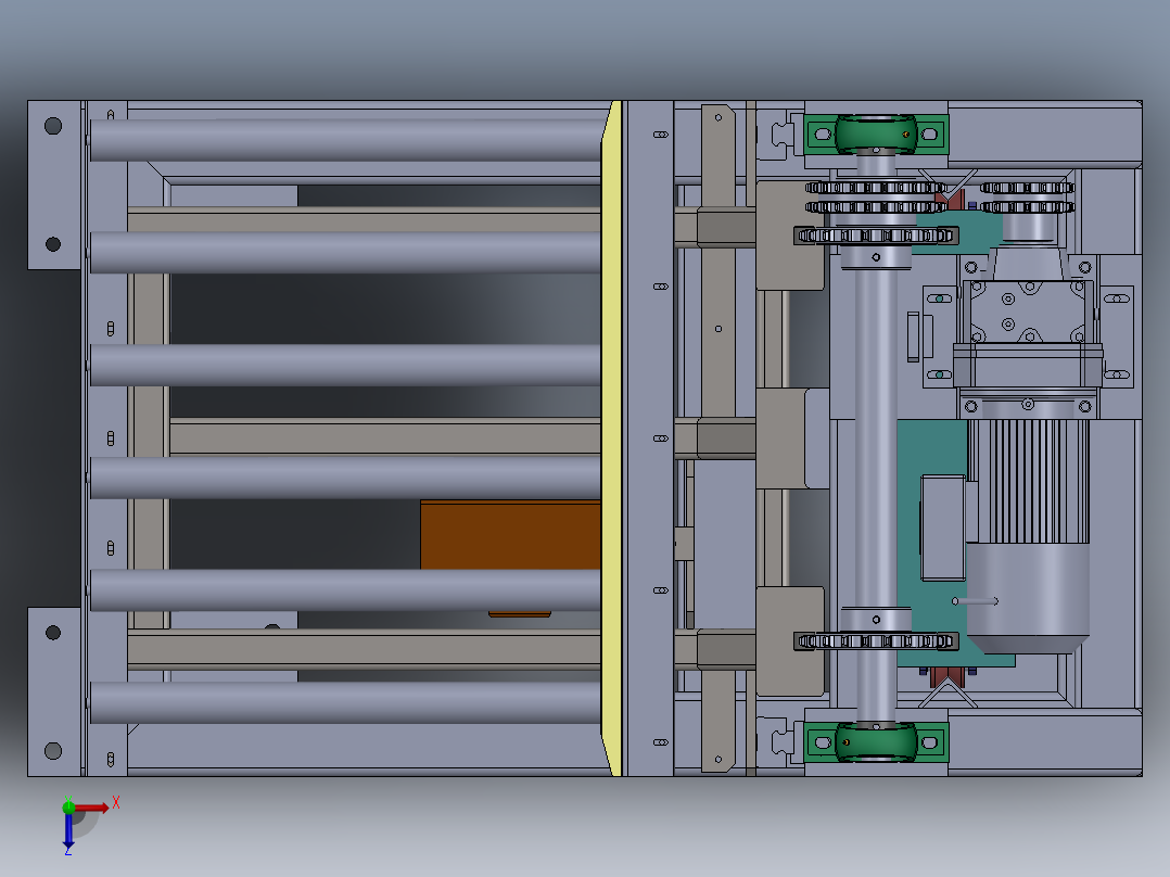 顶升移栽升降机 sw17可编辑俯视图