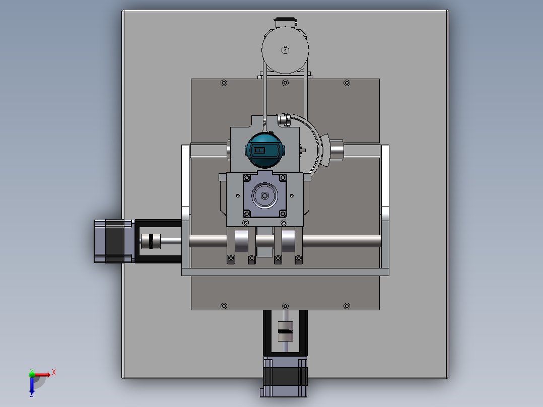 法兰内孔铣床sw18俯视图