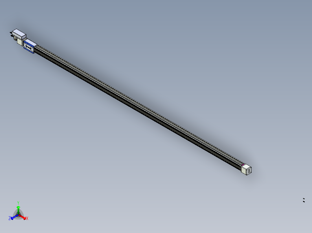 威洛博LB.GB同步带传动--欧规系列GB8-L96-S3850-BR-P40正等轴测图