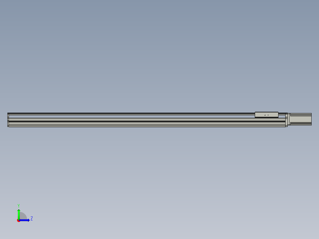 东锦丝杆传动-直线滑台模组DH170-C-L10-S1550-BC-P750W-C3左视图