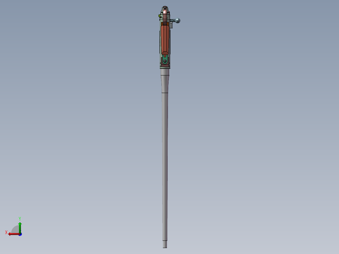 螺栓行动步枪部分结构后视图