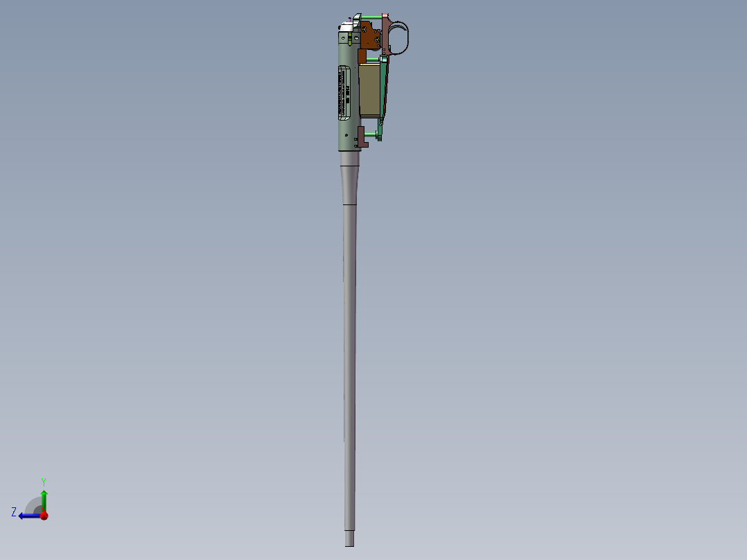 螺栓行动步枪部分结构右视图