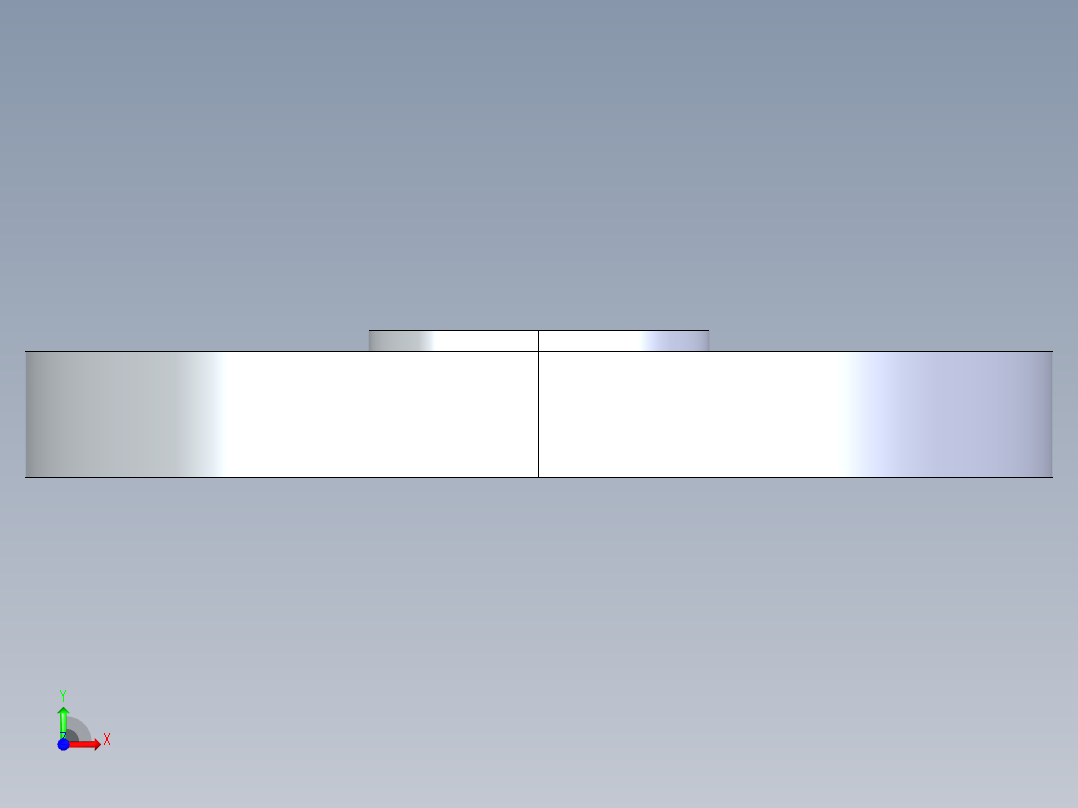聚氯乙烯配件25-Sch80_Blind Flange_853-005_0.5in前视图
