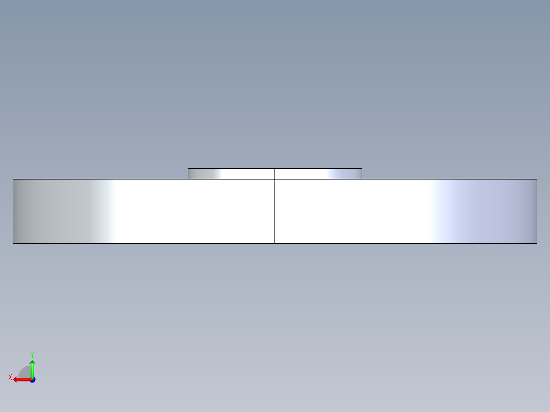 聚氯乙烯配件25-Sch80_Blind Flange_853-005_0.5in后视图