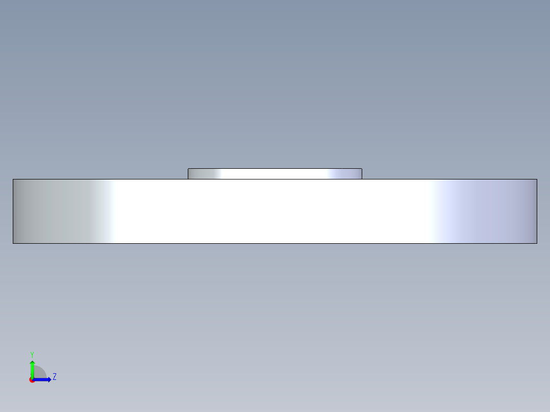 聚氯乙烯配件25-Sch80_Blind Flange_853-005_0.5in左视图