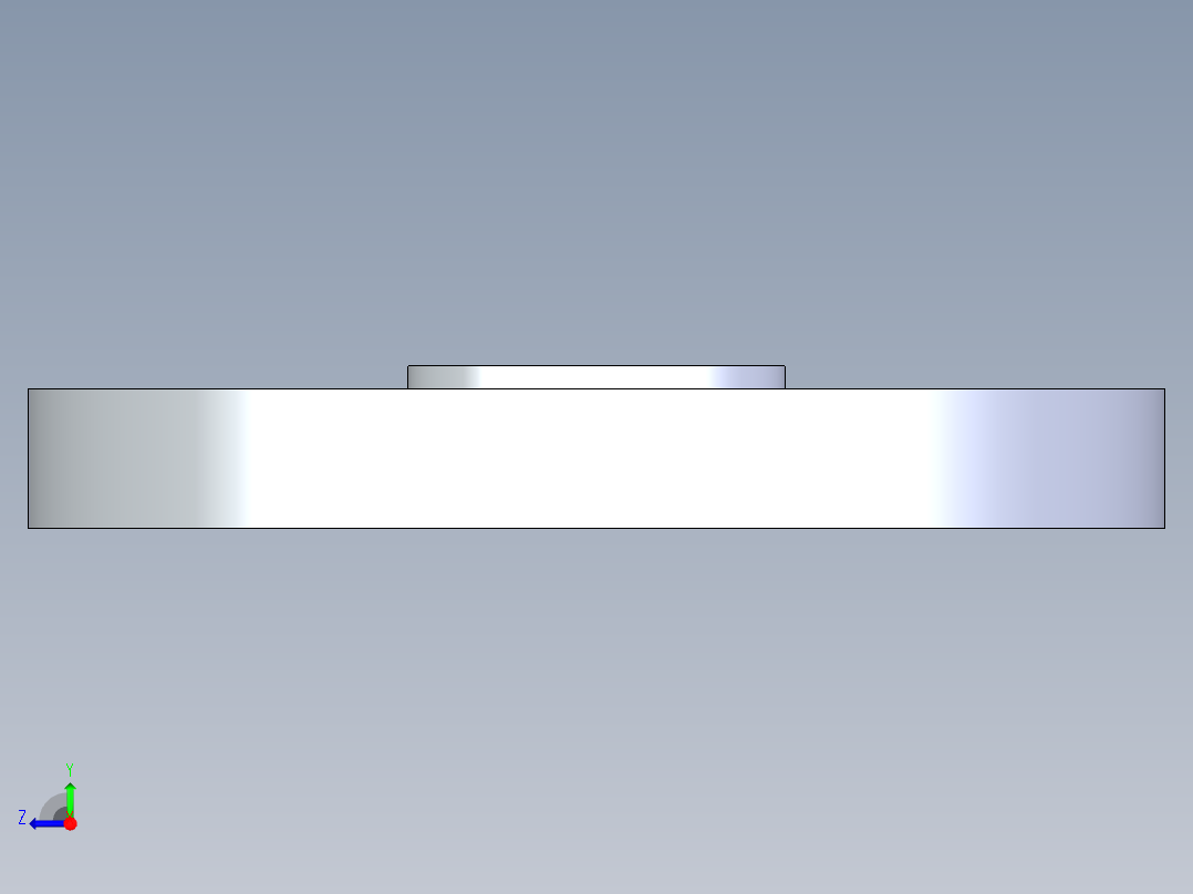 聚氯乙烯配件25-Sch80_Blind Flange_853-005_0.5in右视图