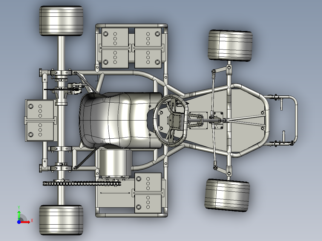 电动卡丁车3前视图