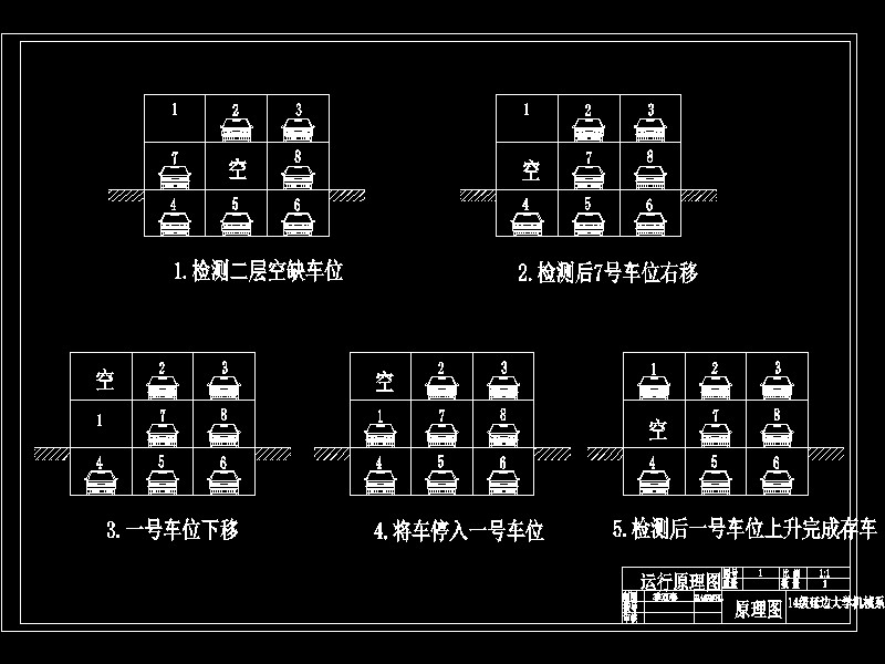 三层升降横移式立体车库机械结构及PLC控制系统设计-优秀设计