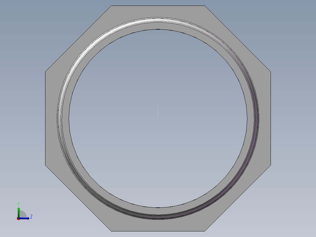 水管接头-有边 [DN100X103]左视图