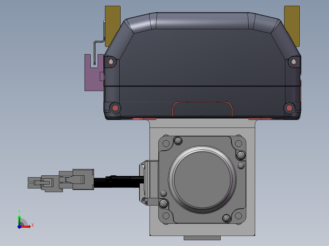 MTH丝杆半封闭模组MTH13-BM-400W前视图