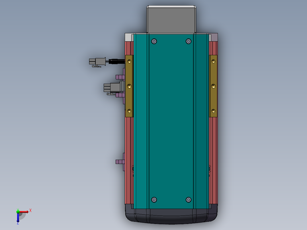MTH丝杆半封闭模组MTH13-BM-400W俯视图