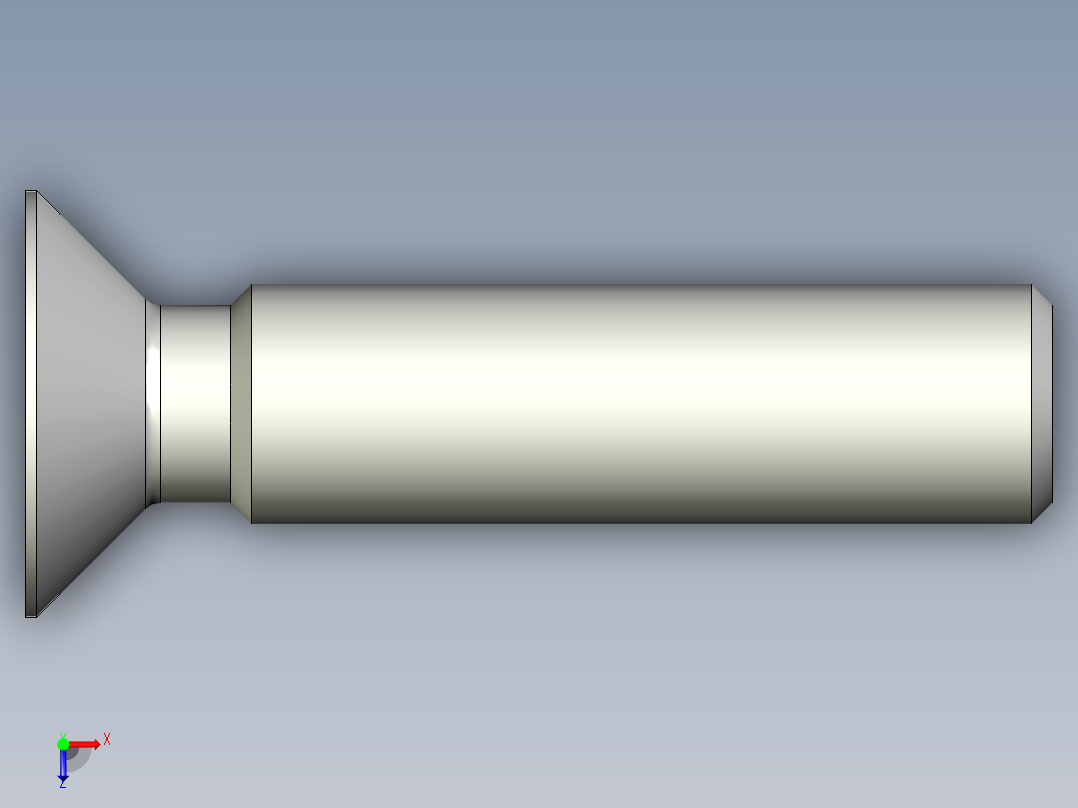 沉头螺钉-Screw_-M14-L60_48-25-2x2-45_-Countersunk_head.stp俯视图