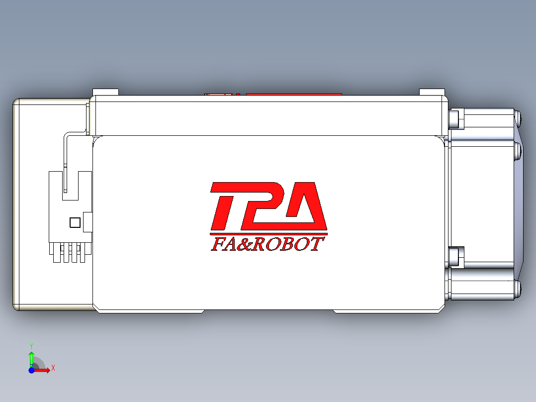 同步带全封闭直线模组TPA-HCB-110D-90-L350-MR-Y-P40-N3前视图