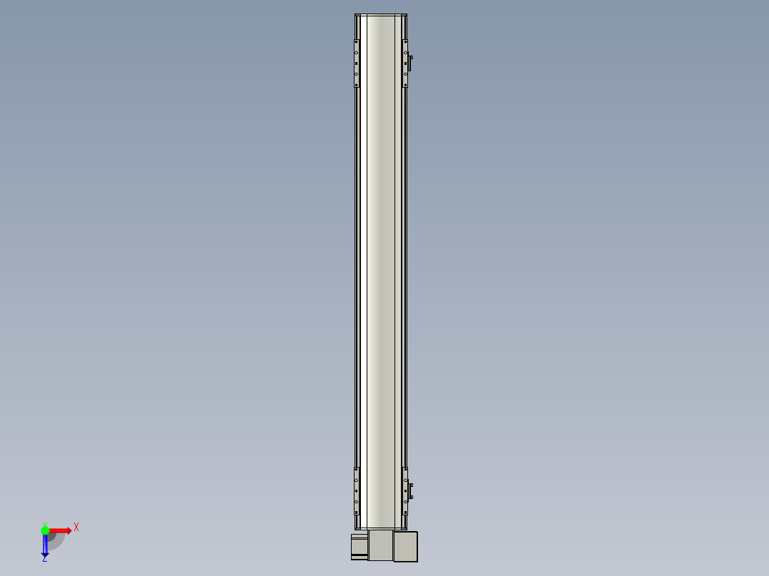 直线模组WG-LHB12-S950-RD设计图纸俯视图