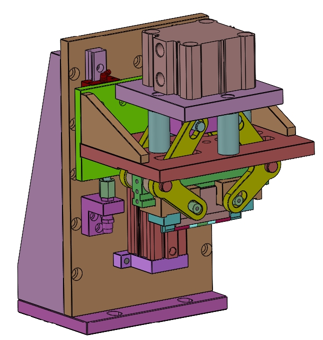 29气缸侧向双夹紧机构