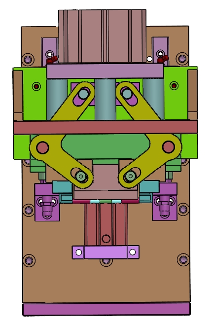 29气缸侧向双夹紧机构