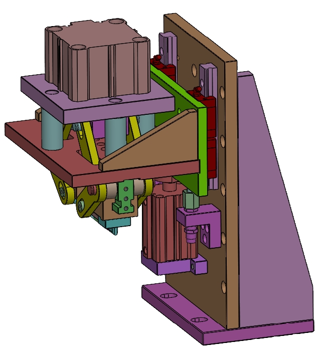 29气缸侧向双夹紧机构