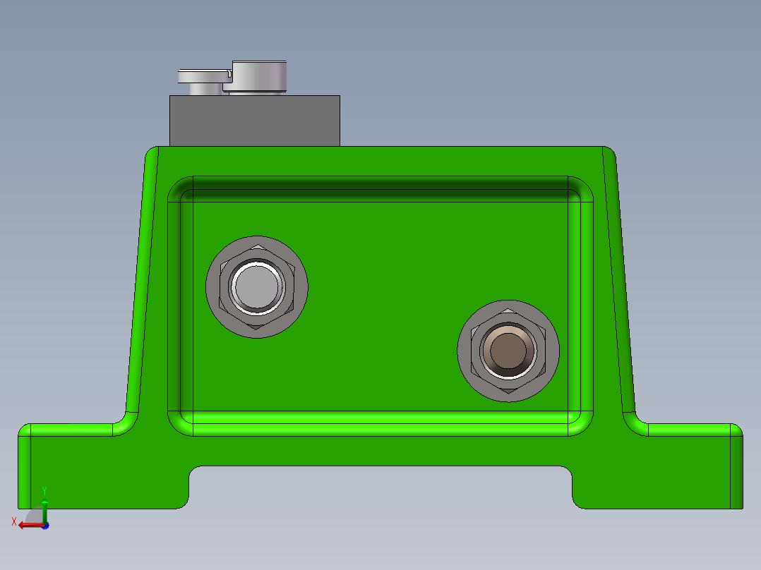 气门摇臂轴支座加工工艺及钻φ3斜孔夹具设计【含三维SolidWorks】后视图