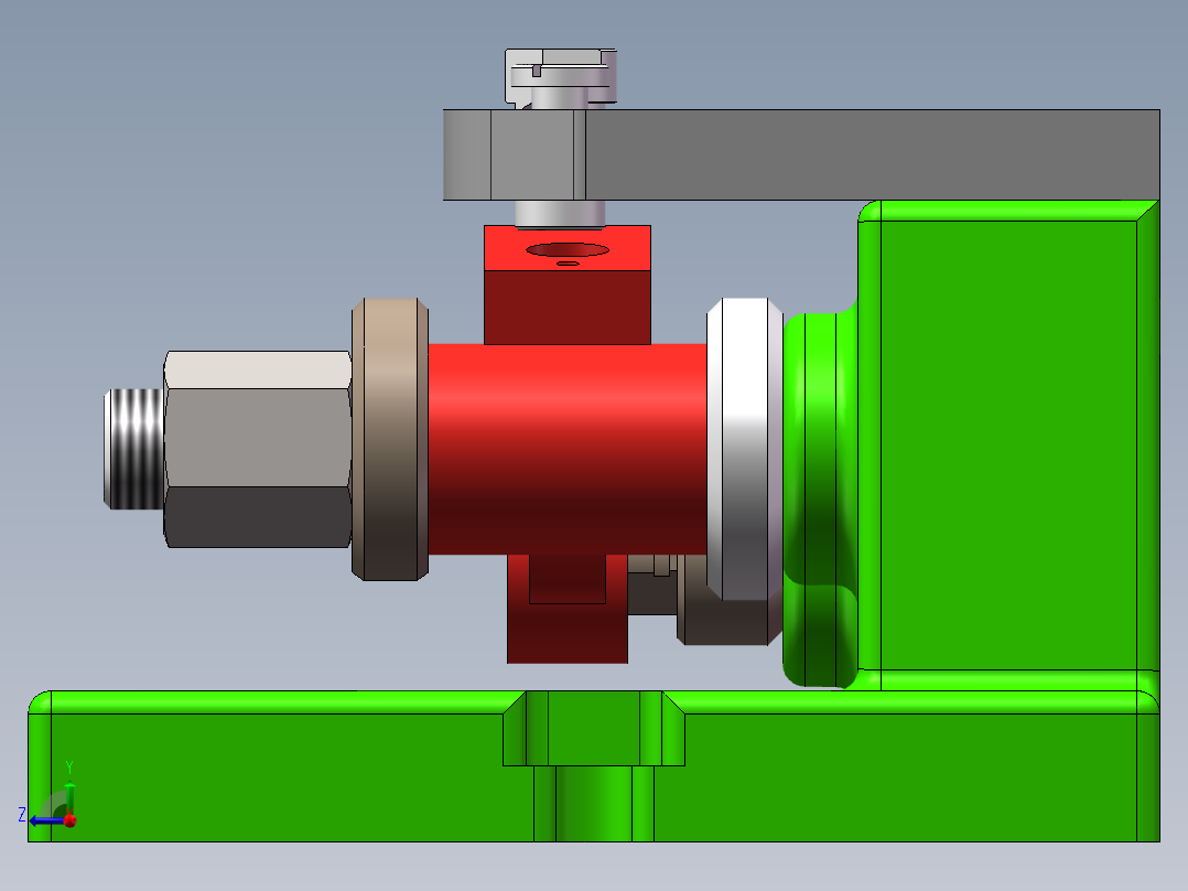 气门摇臂轴支座加工工艺及钻φ3斜孔夹具设计【含三维SolidWorks】右视图