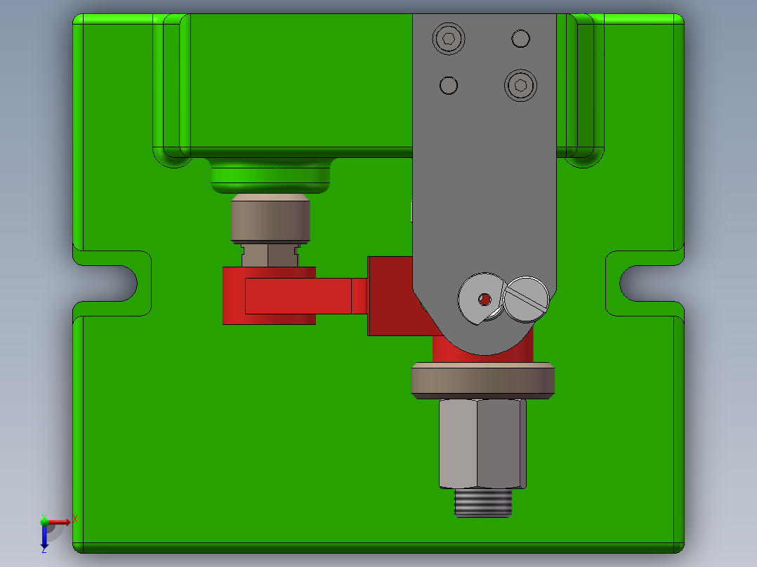 气门摇臂轴支座加工工艺及钻φ3斜孔夹具设计【含三维SolidWorks】俯视图