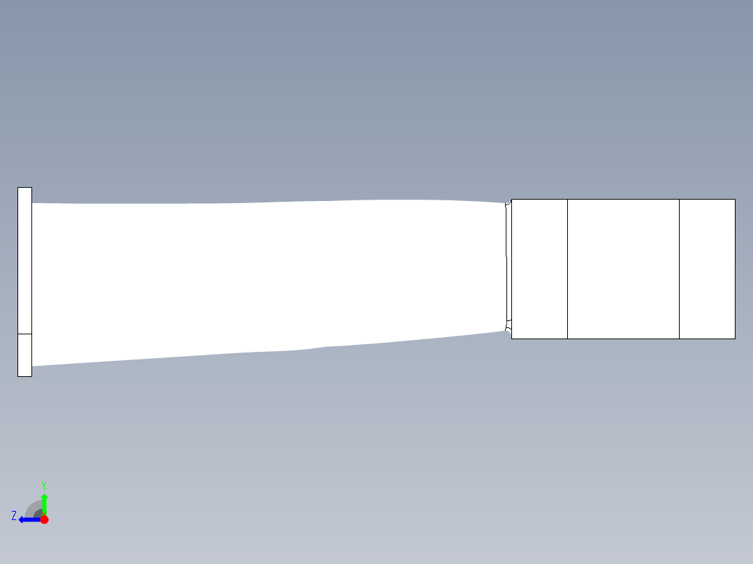 涡轮 叶片 涡扇 (24)右视图