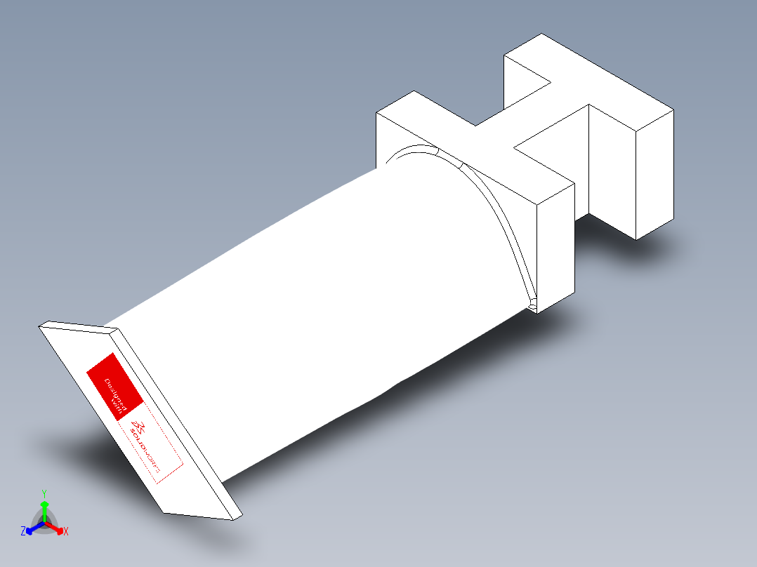 涡轮 叶片 涡扇 (24)正等轴测图
