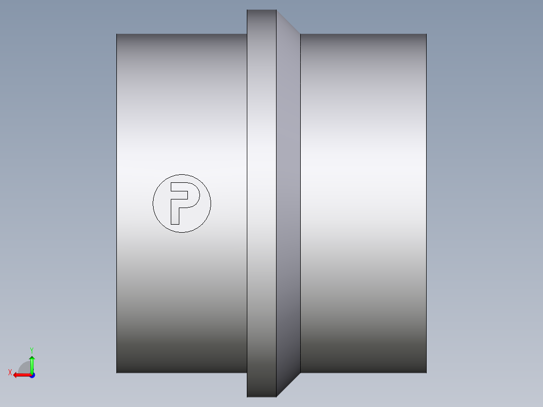 卡套式工业通用硬管接头EO_Blanking_plug_for_cones_BUZ35LCFX后视图