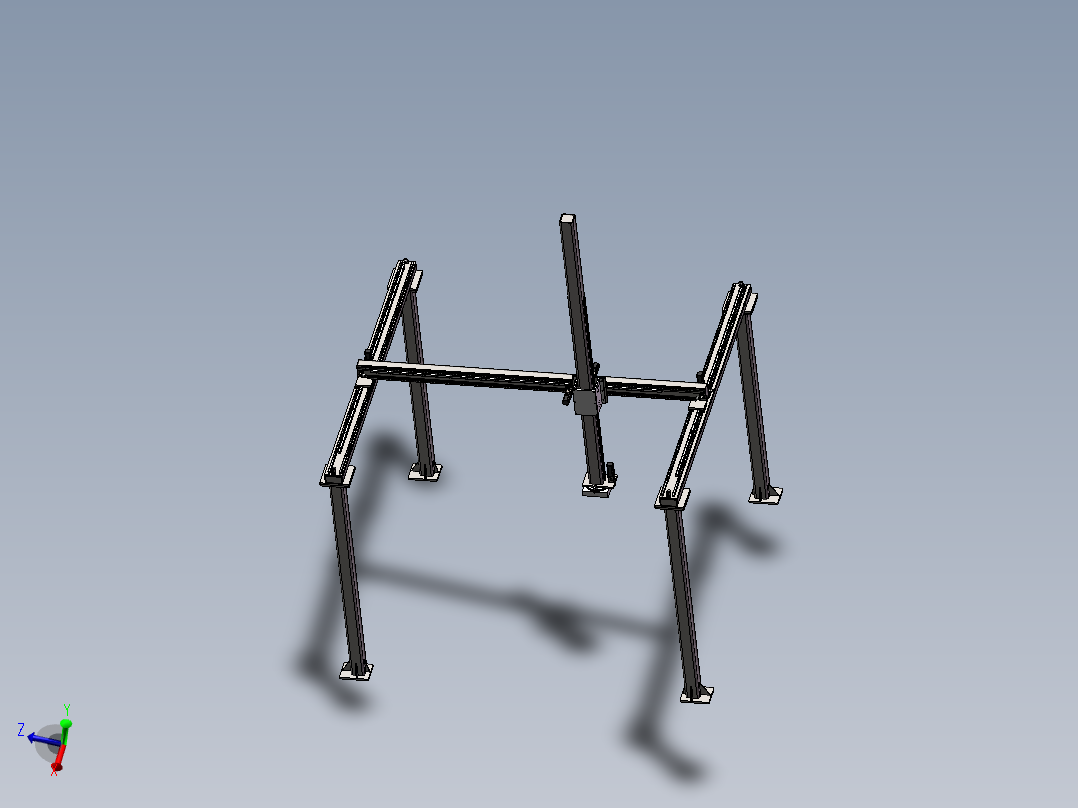 四轴齿轮齿条桁架<span style='color: red'>机械手</span>3d图纸+2d装配图 龙门上下料<span style='color: red'>机械手</span>3d模型