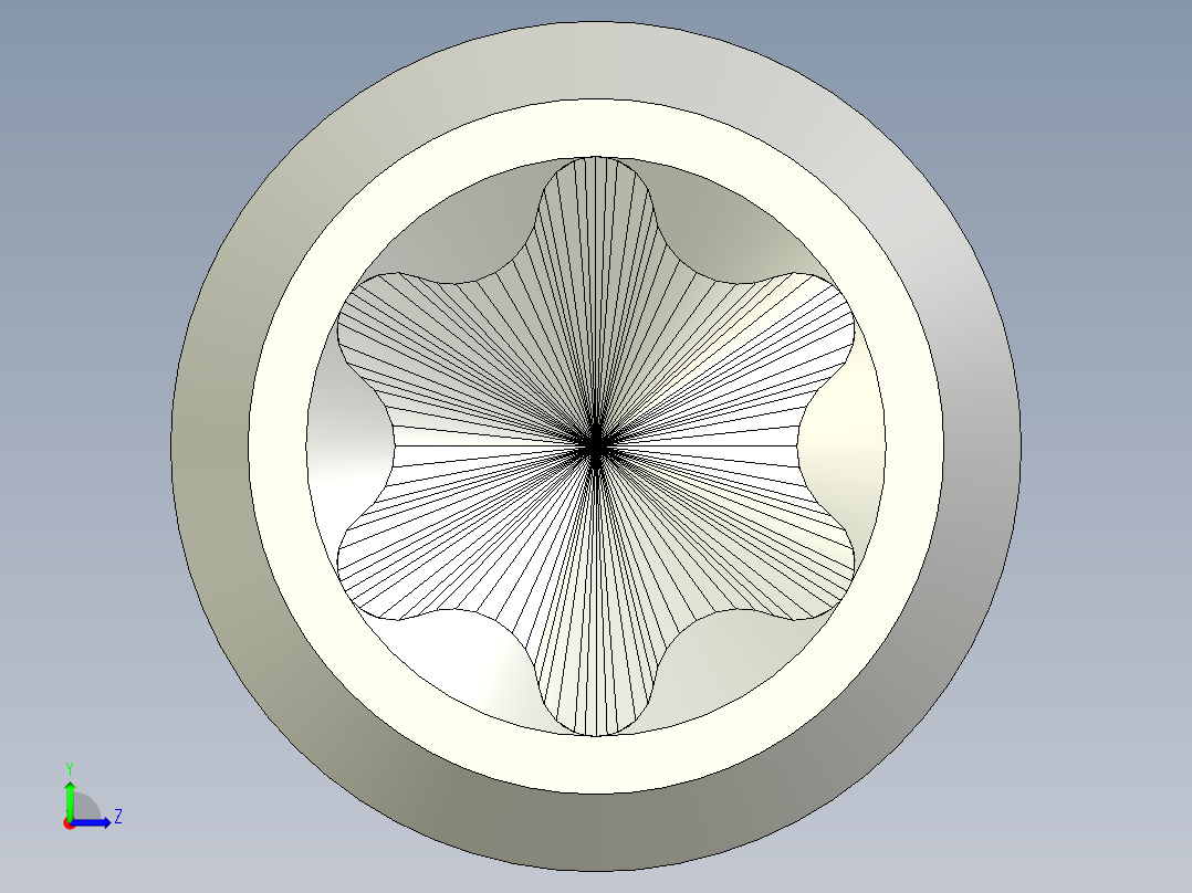 螺钉-Hexalobular_socket_screw-M16-40-40-8-22-15-C2.stp左视图