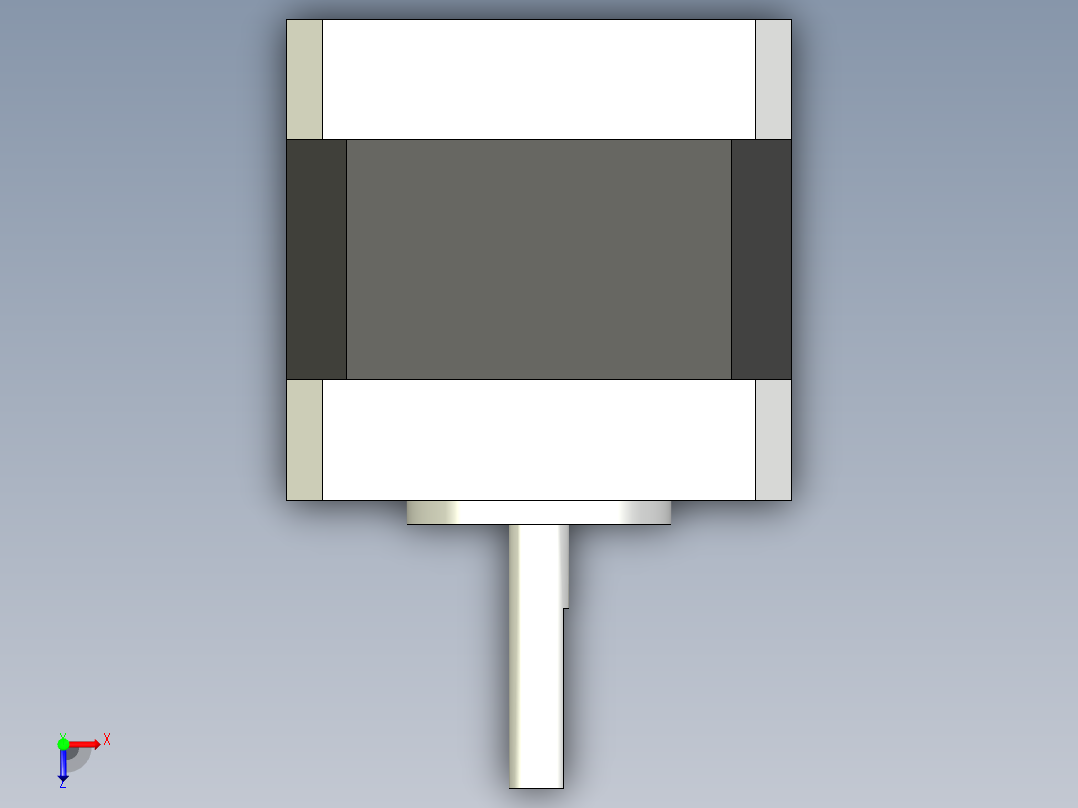 Nema17步进电机2俯视图