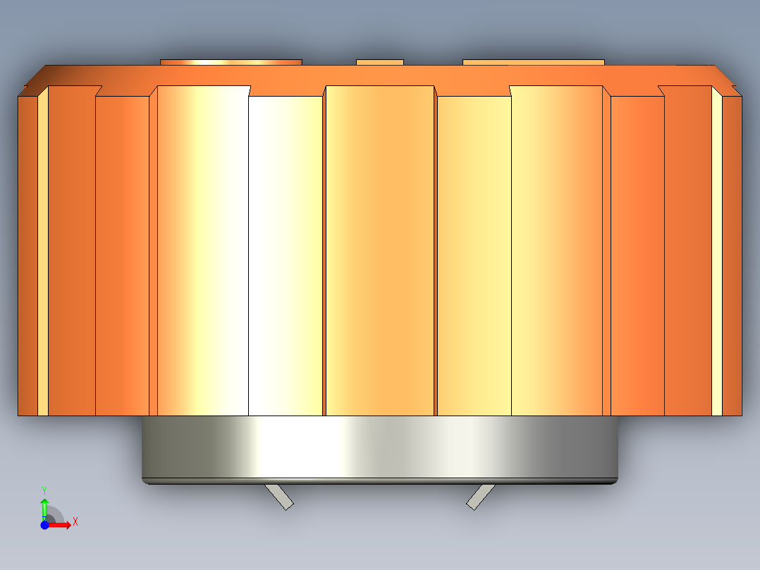 油箱蓋SFN.PF+F-3D多系列多零件图纸模型前视图
