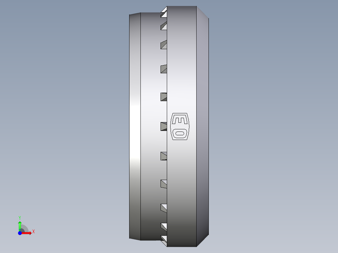 卡套式工业通用硬管接头Progressive_stop_ring_PSR28LX前视图