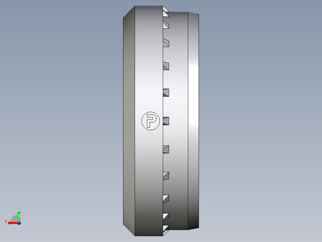 卡套式工业通用硬管接头Progressive_stop_ring_PSR28LX后视图