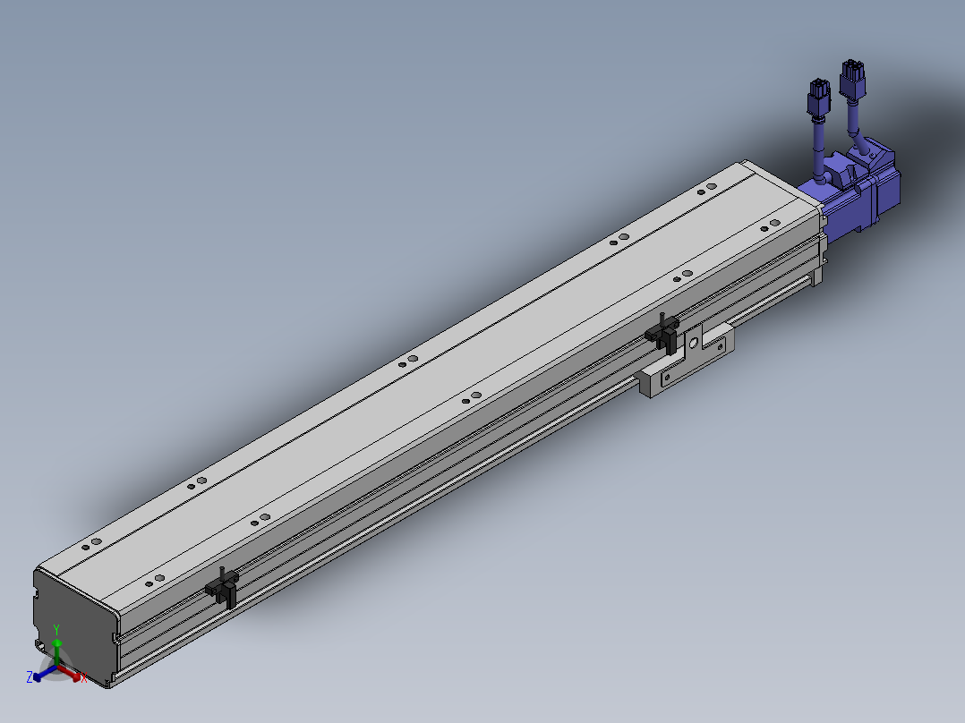 精密模组MY80S-T10-450L-P10B-BC-C4正等轴测图