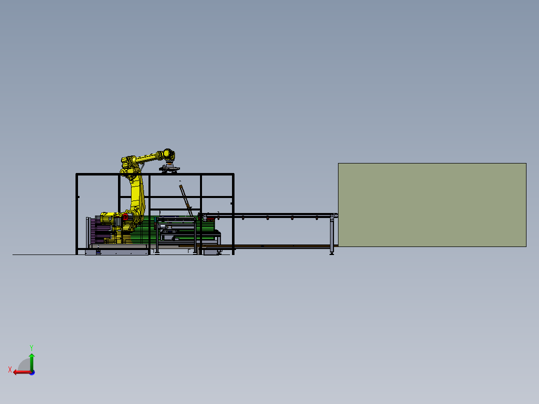 2023.02月-电梯门板及附件上料多功能系统sw19后视图