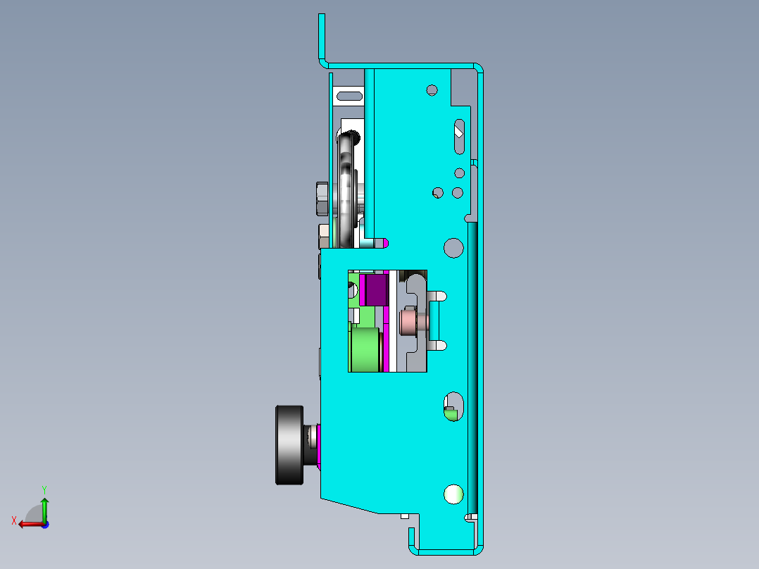 2023.02月-电梯厅门悬挂组件sw19可编辑后视图