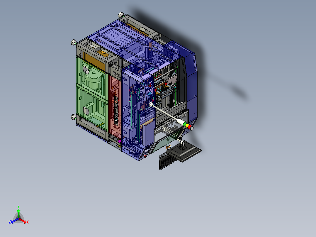 PCB SCREEN PRINTER电路板丝印机step